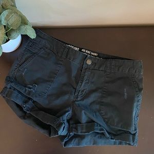 *Mossimo* black mid rise shorts!